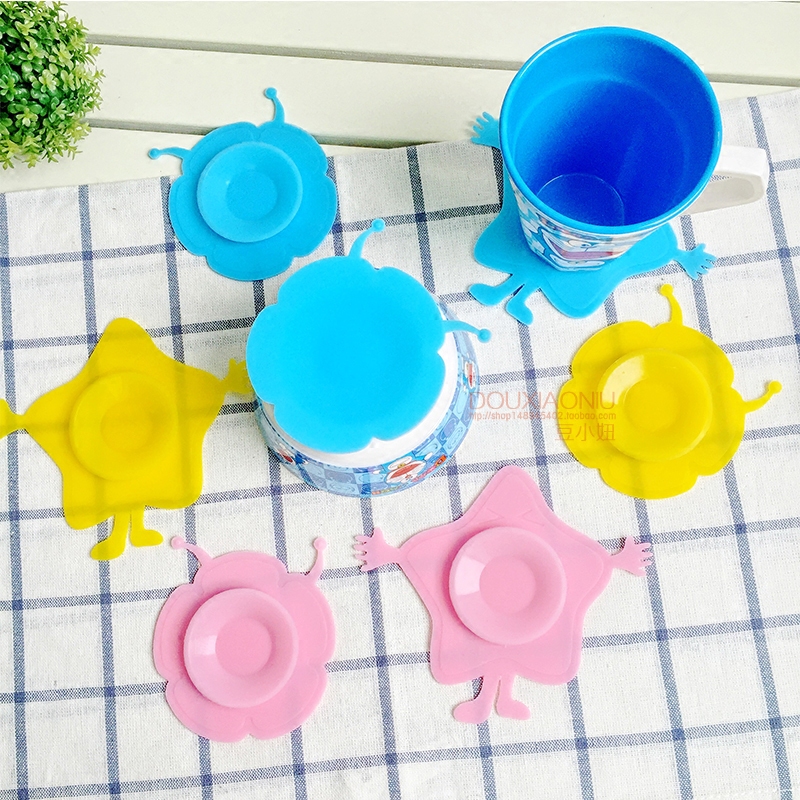 兒童餐具吸盤貼 寶寶碗吸盤墊 雙面吸盤魔力硅膠吸盤防滑吸碗墊